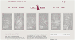 Desktop Screenshot of kapalatattoo.com